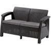 KETER Corfu Love Seat Sofa (Pilkas)